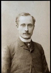 Retrato de Charles Gustave Auguste le Bargy (1858-1936), actor y director de cine francés